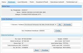 Berikut adalah panduan tukar milik kenderaan bagi pemilik baharu: Permohonan Pertukaran Hak Milik Pemilik Berdaftar Syarikat
