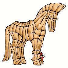 The term is derived from the ancient greek story of the deceptive trojan horse that led to the fall of the city of troy. Legend Of The Trojan Horse For Kids Beware Of Greeks Bearing Gifts Ancient Greece For Kids