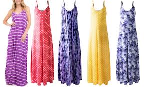 Maybe you would like to learn more about one of these? Doublju Women S Spaghetti Strap Maxi Dress With Pockets Groupon