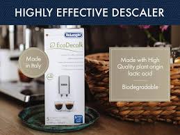 The delonghi ecam22.110 fully automatic coffee machine produces rich, creamy coffee with its patented cappuccino system. Delonghi Descaler Ecodecalk Dlsc500 Bottle 500ml Pack Of 1 Amazon Co Uk Home Kitchen