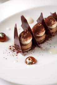 sweet december tiramisu coffee cremeux mascarpone cream kahlua jelly pear sauce chocolate buffet at fine dining desserts food plating gourmet chocolate