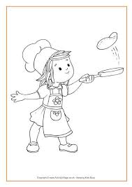 Flipping Pancakes Colouring Page Pancake Day Pancake Day Colouring Pages Pancake Day Crafts