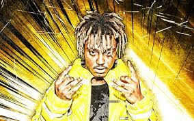 Do you want juice wrld wallpapers? Download Wallpapers 4k Juice Wrld Grunge Art American Rapper Music Stars Jarad Anthony Higgins American Celebrity Yellow Abstract Rays Creative Juice Wrld 4k For Desktop Free Pictures For Desktop Free