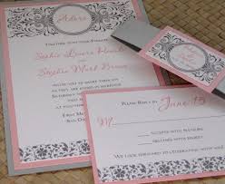 Damask Pink And Silver Wedding Invitation Etsy Silver Wedding Invitations Etsy Wedding Invitations Wedding Invitations