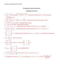 Fie δabc dreptunghic în a, cu ad⊥bc, d∈bc. Teorie Si Aplicatii Ecuatia Dreptei