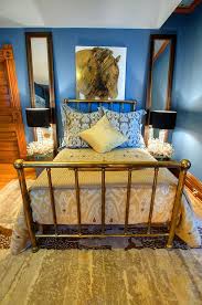 An ornate wooden chair with ball feet and wheels is both convenient and steampunk. Bedroom Eclectic Bedroom Calgary By Kevin Gray Interiors Houzz
