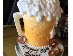 30th Birthday Cake For Him Beer Birthday Bryan S 30th Birthday Catch My Party Birthday Cake Beer Beer Birthday Beer Cake
