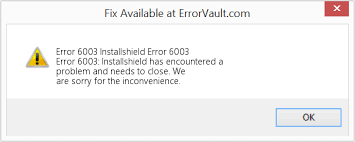 Installshield is a program used to make installation wizard applications for software developers. How To Fix Error 6003 Installshield Error 6003 Error 6003 Installshield Has Encountered A Problem And Needs To Close We Are Sorry For The Inconvenience