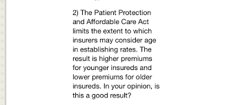 Solved 2 The Patient Protection And Affordable Care Act