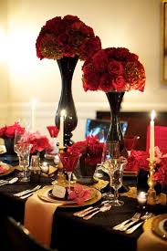 Black And Gold Wedding Reception Decorations Wedding Reception Ideas Big City Glam Red Wedding Decorations Black And Gold Centerpieces Red Wedding
