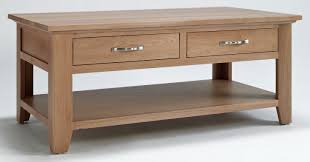 Leick home bin pull oak two drawer coffee table. Camberley Oak Coffee Table With 4 Drawers Hallowood