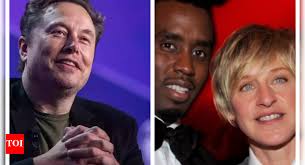 Ellen DeGeneres Diddy Elon Musk: Diddy-Ellen DeGeneres old video viral  after Elon Musk fuels this conspiracy theory