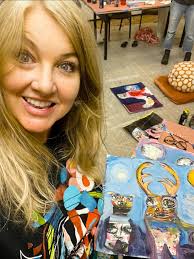 This was made by a class the other day pretty creative.