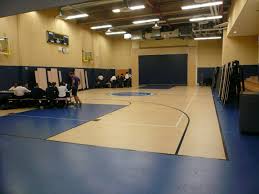 The Finished Product Tarkett Sports Ecopure Linoleum 4 6 On Boen Boflex Champion Subfloor System Bronx Linoleum Sports