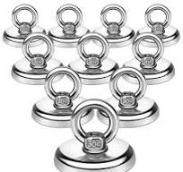 E BAVITE Magnetic Hooks, 100 LB（45KG） Heavy Duty Magnetic Hooks with  Countersunk Hole Eyebolt, Perfect for Home, Kitchen, Workplace, Office and  ...