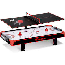 Md Sports 44 Inch Air Powered Hockey Table Top With Table Tennis Top With App Sc Medalsports Table Tennis Air Hockey Table Air Hockey