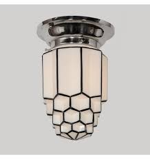 Art Deco Flush Mount W Honeycomb Shade C1932 Art Deco Bathroom Art Deco Kitchen Art Deco Lighting