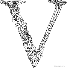 Download all the alphabet coloring pages and create your own alphabet coloring book! Gorgeous Letter V Coloring Page Coloringall