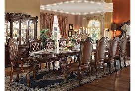 Removable table leafs provide you the additional space needed when unexpected dinner guests show up. Acme Furniture Vendome 11 Piece Double Pedestal Table And Chairs Set Rooms For Less Dining 7 Or More Piece Sets