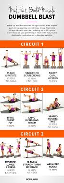 printable workout full body dumbbell circuit popsugar