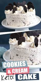 The Ultimate Keto Birthday Cake This Delicious And Rich Cookies And Cream Layer Cake Is Completely Keto Birthday Cake Keto Chocolate Cake Keto Dessert Recipes