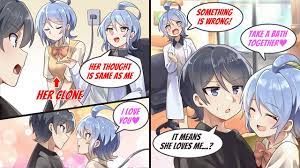 Manga dub］My childhood friend made her clone with same thought process as  her but...［RomCom］ - YouTube