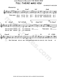 F f#dim there were bells on a hill gm bbm but i never heard them ringing f am g#m gm no i never heard them at all c7 f gm c7 til there was you verse 2: Till There Was You From The Music Man Sheet Music Leadsheet In Eb Major Transposable Download Print Sku Mn0152462