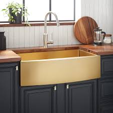 May 04, 2021 · the bradstreet ii single bowl farmhouse sink from our inspired collection is functional, reliable, and priced with you in mind. 30 Atlas Stainless Steel Farmhouse Sink Curved Apron Matte Gold