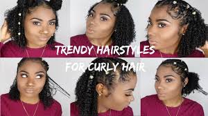 This curly ponytail is a really cute and fun hairstyle for long curly hair! Cute Trendy Hairstyles For Curly Hair 2018 Youtube