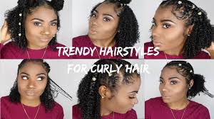 Explore these curly hairstyles for short hair, medium, or long locks! Cute Trendy Hairstyles For Curly Hair 2018 Youtube