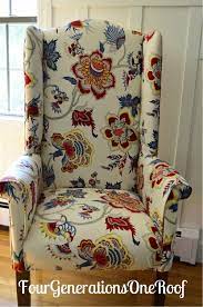 The cost to reupholster a chair ranges from $50 to $2,000, or $800 on average.this includes labor at $40 to $100 per hour and $50 to $70 per yard in fabric. Diy Reupholstered Wingback Chair Before After Four Generations One Roof