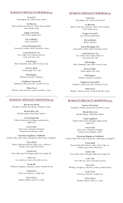 RUBAIYAT SPECIALTY DRINKS $6.50 RUBAIYAT SPECIALTY MARTINIS $7.50 RUBAIYAT  SPECIALTY DRINKS $6.50 RUBAIYAT SPECIALTY MARTINIS $7