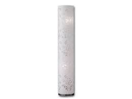 Stehlampe Hohe 110 Cm Stoffschirm Weiss Mit Dekor Stehleuchte