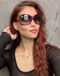 Tom Ford Oversized Purple Sunglasses for Women for sale