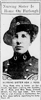 Northwood House and Nursing Sister Ada J. Ross