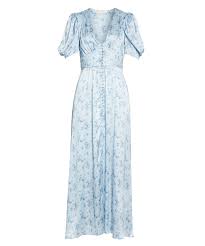 This is one of those brands that keep you looking chic no matter where you are or whatever you are doing. Loveshackfancy Mystical Blue Stacy Dress