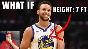 Standing at 6 ft 3 in (1.91 m), curry plays the point guard position. Reacting To What If Stephen Curry Was 7 Feet Tall Youtube