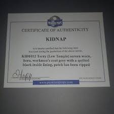 Kidnap Movie Costume Wardrobe Prop Terry Lew Temple Coat