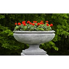 Our durable cast stone garden planters are ideal for outdoor environments. St Louis Urn Large Bowl Cast Stone Planter Kinsey Garden Decor