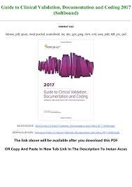 Please submit by using the bhrs clinical documentation guide feedback form or by emailing quality improvement. B O O K Guide To Clinical Validation Documentation And Coding 2017 Softbound Full Pages Flip Ebook Pages 1 3 Anyflip Anyflip