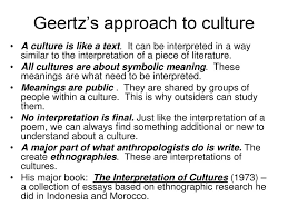 Clifford Geertz An Interpretive Anthropology Moore Ppt Download