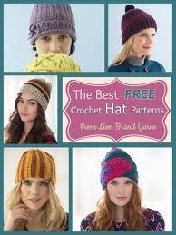 Best Free Crochet Hat Patterns From Lion Brand Yarns Crazy Q Crafts Crochet Hats Free Pattern Crochet Hats Crochet Hat Pattern