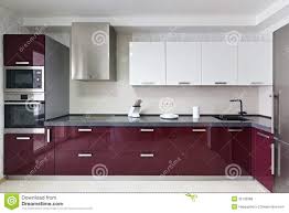 modern kitchen interior stock photo