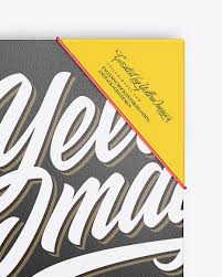 Download Leather Notebook Mockup In Stationery Mockups On Yellow Images Object Mockups PSD Mockup Templates