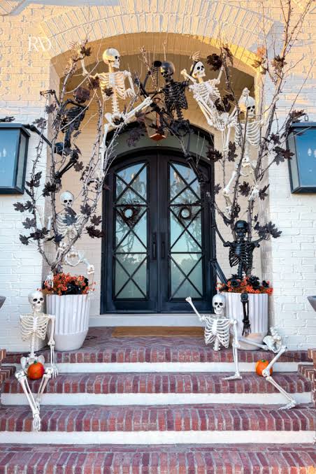 Skeleton Halloween Porch Tutorial - Remington Avenue