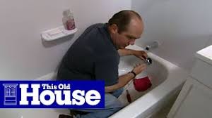 If all else fails, call one either a slow draining tub or completely clogged drain eventually happens to everybody. How To Clear A Clogged Bathtub Drain This Old House Youtube