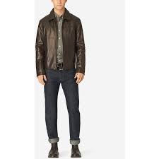 Cole Haan Mens Smooth Leather Shirt Collar Jacket 700 Liked On Polyvore Featuring Men S Fashion Men S Clothing Leather Shirt Mens Outfits Clothes Design