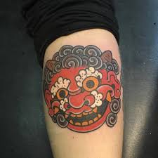 We try to ensure your tattoo from us is unique. Oni Tattoo On The Calf