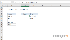 Oct 20, 2020 · the excel countblank function use to count the number of empty cells in a range of cells. Excel Formula Count Cells That Are Not Blank Exceljet