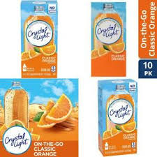 Crystal Light Classic Orange Powdered Drink Mix 10 Ct 0 13 Oz 6 Pack Ebay